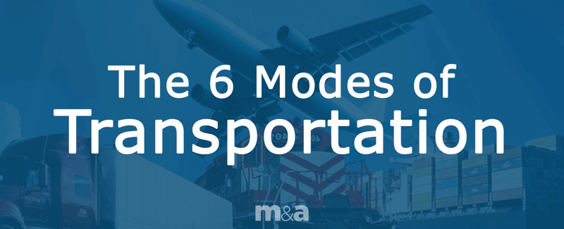 the 6 modes of transportaion